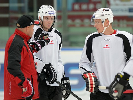 Раскатка "Авангарда" в Екатеринбурге перед матчем с "Автомобилистом" 19 сентября 2013