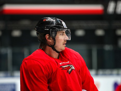 Раскатка «Авангарда» перед матчем с московским «Динамо»