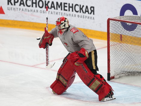 Тренировка «Авангарда» перед первым матчем серии в Магнитогорске