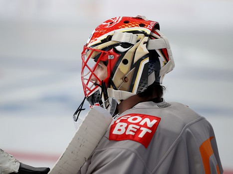 Раскатка «Авангарда» перед матчем в Нижнекамске