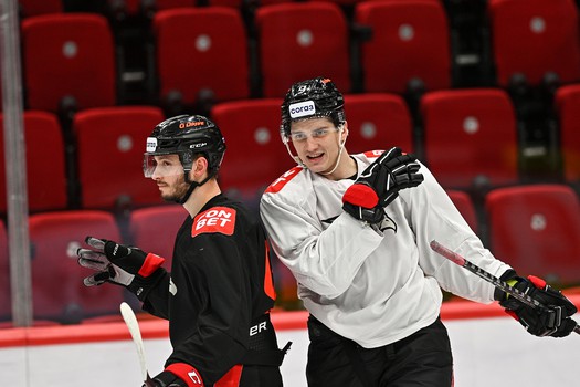 Раскатка «Авангарда» перед первым матчем серии с «Ладой»