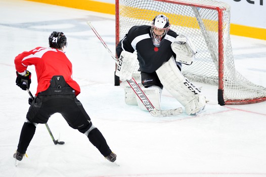 Раскатка "Авангарда" перед домашним матчем против СКА