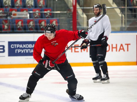 Раскатка «Авангарда» перед первым матчем серии с «Ак Барсом»