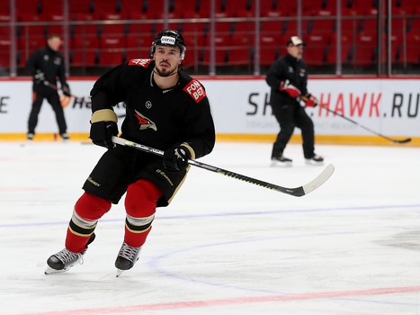 Раскатка «Авангарда» перед матчем с «Адмиралом»