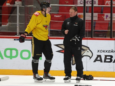 Раскатка «Авангарда» перед матчем с «Витязем»