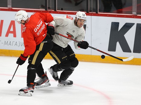 Тренировка «Авангарда» перед выездом