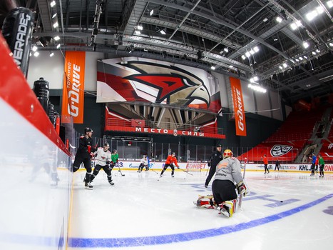 Раскатка «Авангарда» перед матчем с «Сочи»