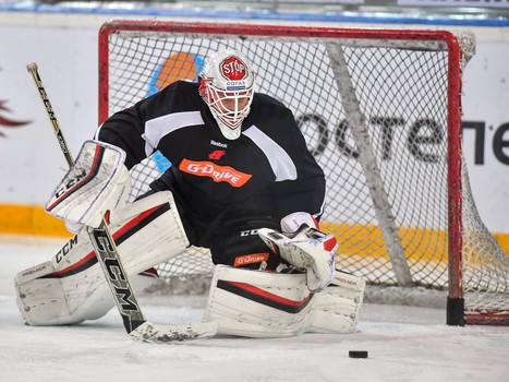 Раскатка "Авангарда" перед матчем с "Салаватом Юлаевым"