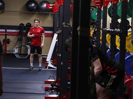 Раскатка «Авангарда» перед матчем с «Автомобилистом»