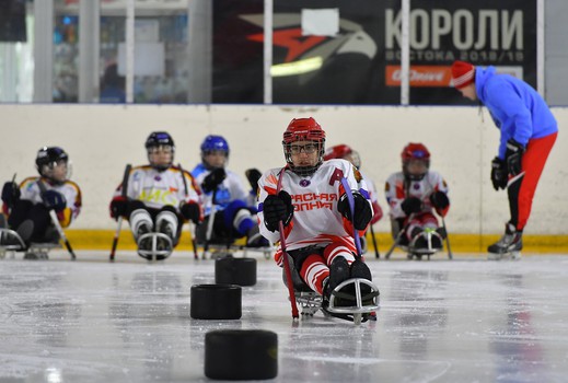 Турнир по следж-хоккею в Омске, день 2