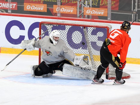 Раскатка «Авангарда» перед четвёртым матчем серии с «Металлургом»