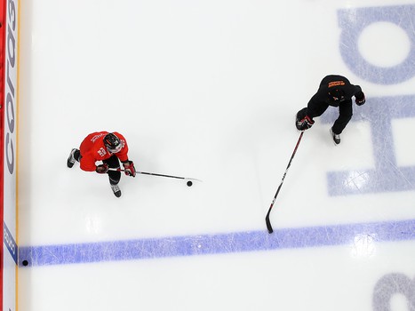 Раскатка «Авангарда» перед матчем с рижским «Динамо»