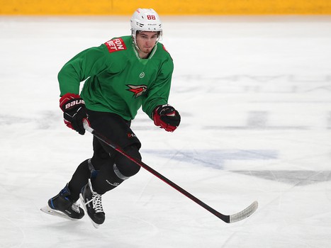 Тренировка «Авангарда» перед вторым матчем серии в Магнитогорске