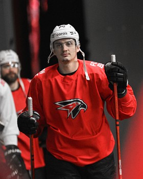 Тренировка «Авангарда» перед матчем в Казани