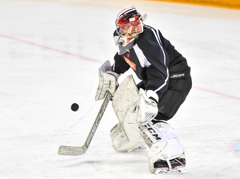 Раскатка "Авангарда" перед матчем с "Металлургом"