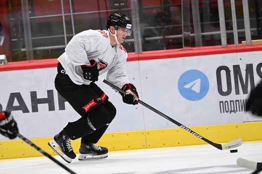 Раскатка «Авангарда» перед матчем с «Нефтехимиком»