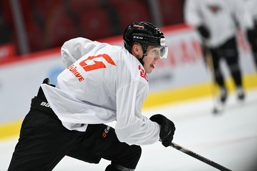 Раскатка «Авангарда» перед матчем с минским «Динамо»