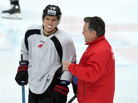 Раскатка «Авангарда» перед матчем с рижским «Динамо»