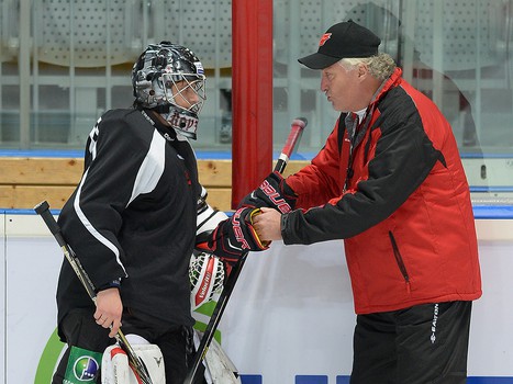 Раскатка "Авангарда" перед матчем с "Динамо" Мск 8 октября 2013