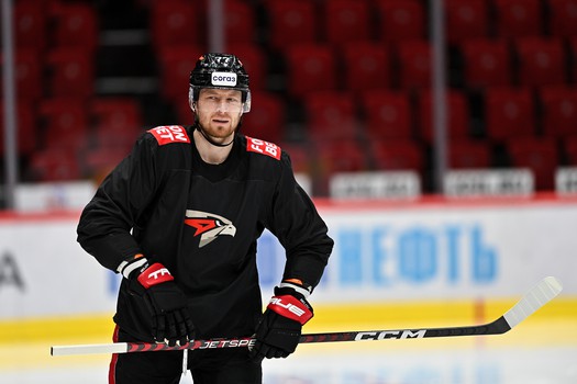 Раскатка «Авангарда» перед матчем с «Трактором»