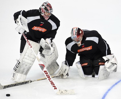 Раскатка "Авангарда" перед выездным матчем со "Спартаком"