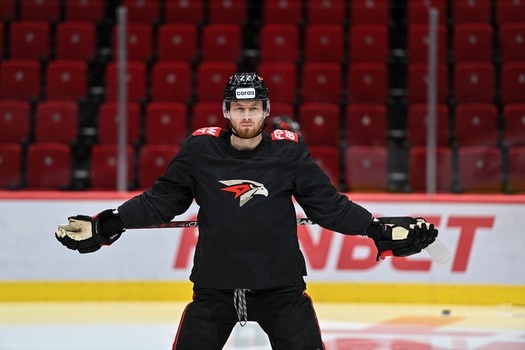 Раскатка «Авангарда» перед матчем с «Ак Барсом»