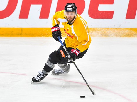 Раскатка "Авангарда" перед матчем с "Металлургом"