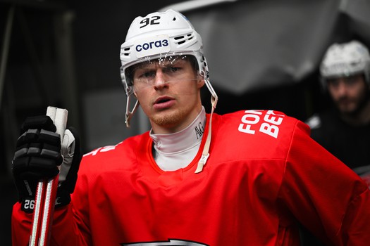 Тренировка «Авангарда» перед матчем во Владивостоке