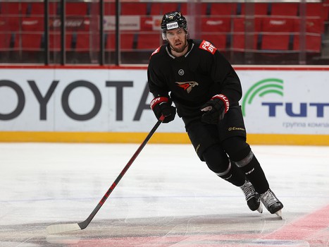 Раскатка «Авангарда» перед матчем с «Витязем»