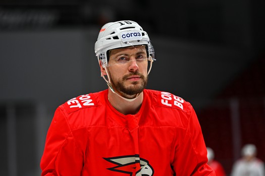 Раскатка «Авангарда» перед матчем в Челябинске