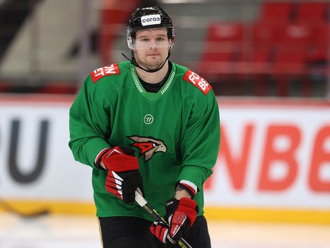 Раскатка «Авангарда» перед матчем с «Металлургом»