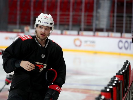 Тренировка «Авангарда» в Екатеринбурге перед третьим матчем серии с «Автомобилистом»