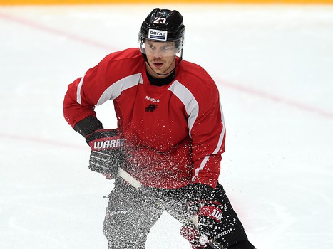 Раскатка "Авангарда" перед матчем с "Нефтехимиком"