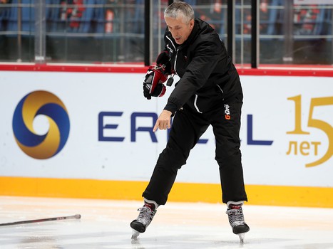 Раскатка «Авангарда» перед матчем с «Амуром»