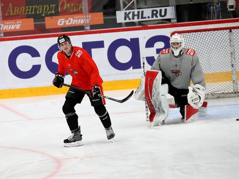 Раскатка «Авангарда» перед матчем с ЦСКА