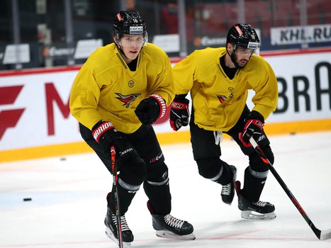 Раскатка «Авангарда» перед матчем с «Салаватом Юлаевым»