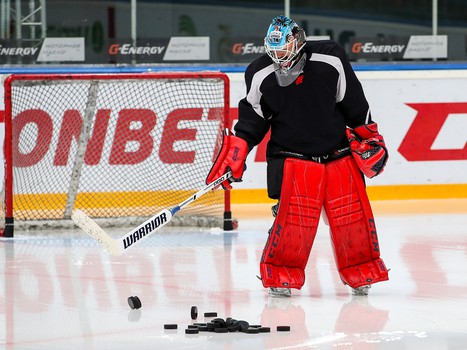 Раскатка «Авангарда» перед матчем с «Торпедо»