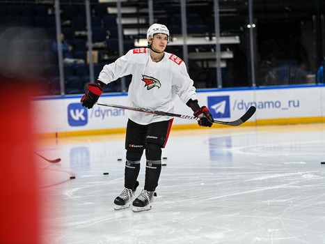 Раскатка «Авангарда» перед выездным матчем с московским «Динамо»