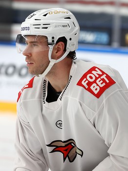 Раскатка «Авангарда» перед матчем в Нижнекамске