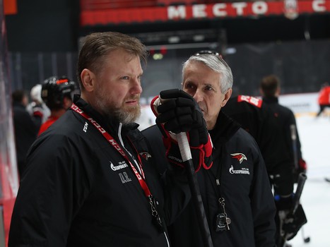 Раскатка «Авангарда» перед матчем с «Автомобилистом»