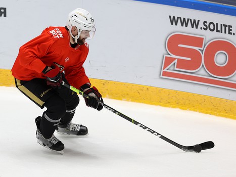 Раскатка «Авангарда» перед матчем в Хабаровске