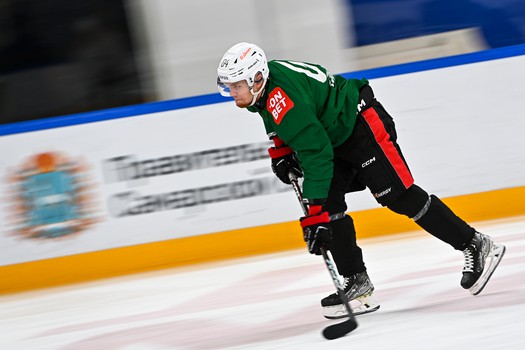 Тренировка «Авангарда» перед матчем в Тольятти