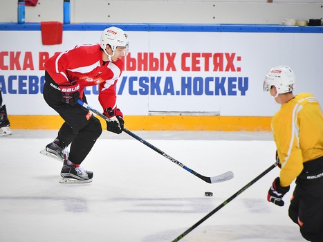 Раскатка "Авангарда" перед выездным матчем с ЦСКА