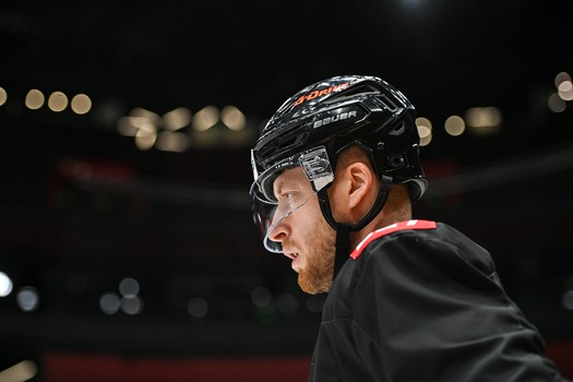 Раскатка «Авангарда» перед матчем с московским «Динамо»