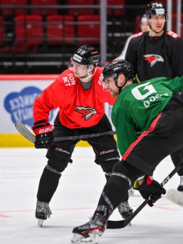 Открытая тренировка «Авангарда» перед вторым раундом плей-офф