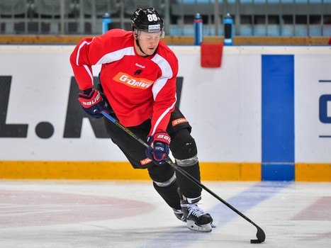 Раскатка "Авангарда" перед матчем с "Салаватом Юлаевым"