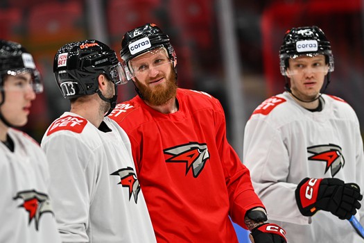 Раскатка «Авангарда» перед матчем со «Спартаком»