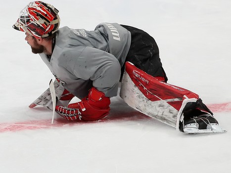 Раскатка «Авангарда» перед матчем с рижским «Динамо»