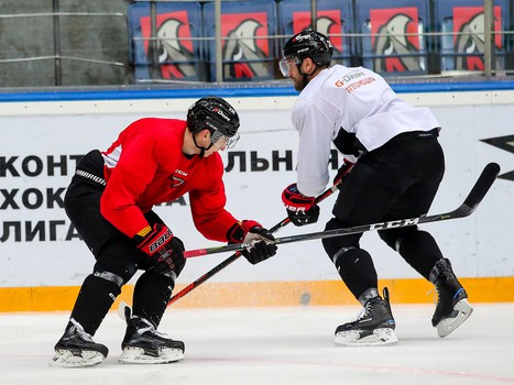 Раскатка «Авангарда» перед матчем со «Спартаком»