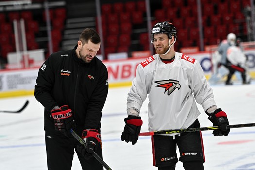 Раскатка «Авангарда» перед матчем с «Локомотивом»